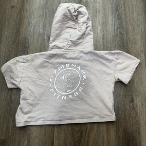 Gymshark Light Pink Cropped Hoodie